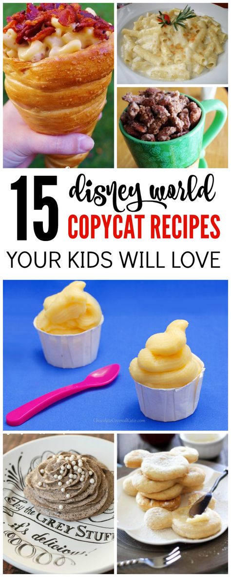 Disney World Recipes, Disney Dessert Recipes, Disney Baking, Disney Themed Food, Disney Inspired Recipes, Recipes Disney, Disney Dishes, Disney Inspired Food, Disney Desserts