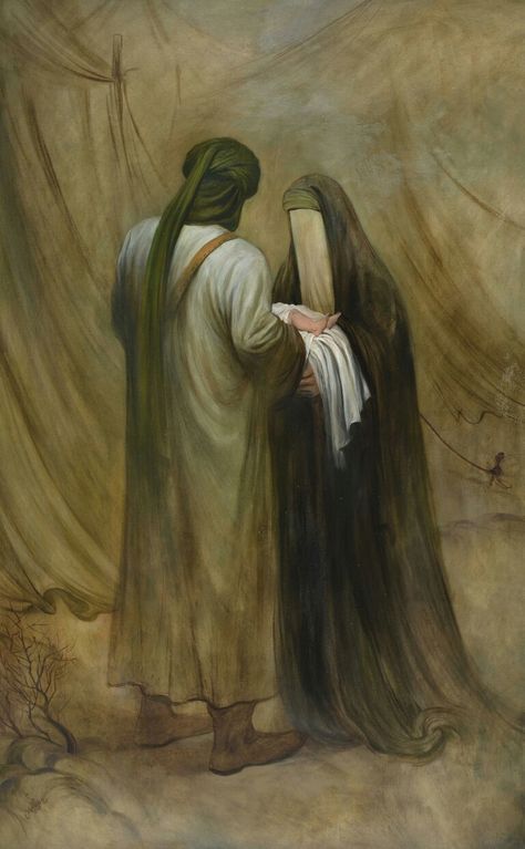 From a collection by Iranian artist Hasan Rouh Al-Amin exhibited in Hamburg, Germany. #Karbala #ImamHussein #Muharram Hair