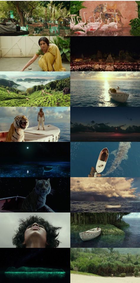 life of pi cinematography- one of my favorite films, beautiful cinematography and special effects Pondicherry, Life Of Pi Cinematography, Life Of Pi Aesthetic, Life Of Pi Poster, Life Of Pi Movie, Life Of Pi 2012, Pi Art, Beautiful Cinematography, Life Of Pi
