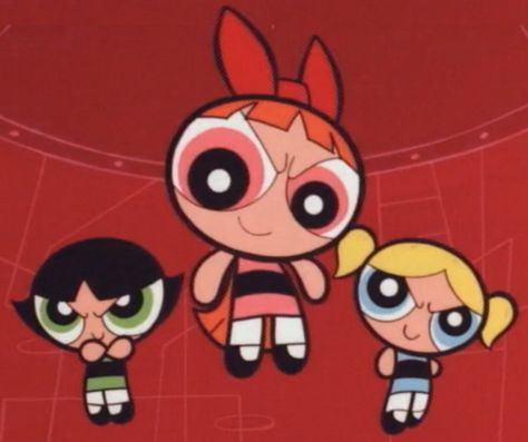 Blossom, Bubbles, and Buttercup Blossom Buttercup Bubbles, Blossom And Buttercup, Ppg Fanart, Trio Pics, Bubbles And Buttercup, Buttercup Powerpuff Girl, Blossom Bubbles And Buttercup, Girl Animated, Powerpuff Girls Cartoon