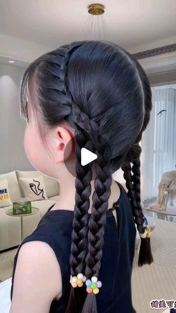Unicorn Salon 🦄 on Instagram: "Transform your little girl into a princess with this cute hair braids hairstyle idea! 👧👑 In this video, I'll show you how to create an enchanting braided hairstyle that's perfect for your young princess. Follow along as I demonstrate step-by-step instructions to achieve a beautiful, intricate braid adorned with charming accessories. This hairstyle is ideal for special occasions, parties, or just making everyday feel magical. Watch as we bring this fairy-tale look to life, ensuring your little girl feels like royalty with her stunning new braids!" Princess Anna Hairstyle, Braid Kids Hairstyles, Wrestling Hairstyles For Women, Braided Ponytail Hairstyles For Kids, Cute Easy Hairstyles For Kids, Cute Braided Hairstyles For Kids, Hairstyles For Kindergarteners, Cute Hair Braids, Front Braid Hairstyles