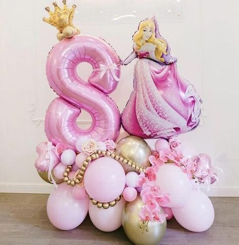 Favorite Etsy Finds – Baby Shower Ideas 4U Princess Balloon Bouquet, Princess Balloon Garland, Princess Balloon Decorations, Disney Princess Theme Birthday Party, Pcs Tips, Princess Balloon, Princess Balloons, Disney Princess Theme, Baby Shower Girl Diy