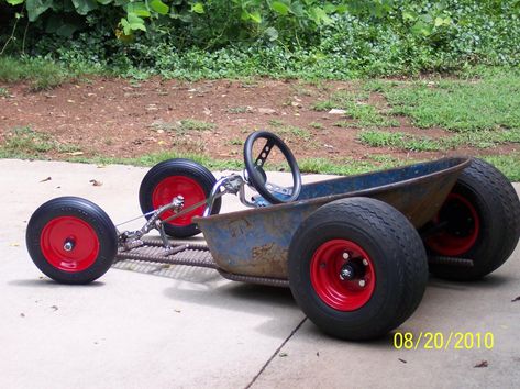 Go Karts, Soap Box Racer, Soap Box Derby Cars, Soap Box Cars, Homemade Go Kart, Go Kart Plans, Radio Flyer Wagons, Wheel Barrow, Diy Go Kart