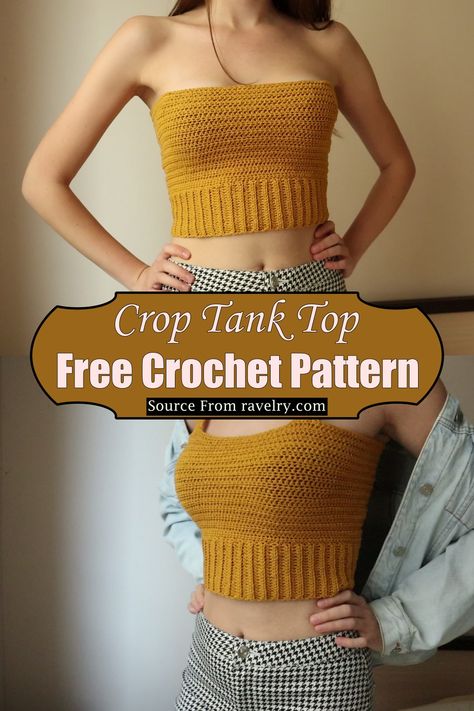 Amigurumi Patterns, Bandeau Top Pattern, Halter Top Pattern Free, Crochet Tank Top Free, Bandeau Au Crochet, Diy Crochet Top, Crochet Tube Top, Crochet Halter Top Pattern, Halter Top Pattern