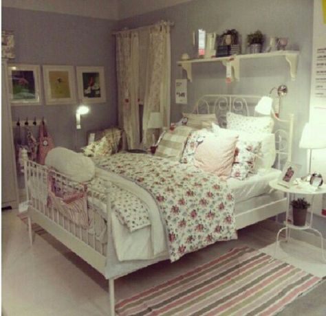 Leirvik Bed, Ikea Hemnes Bed, Bedroom Ikea, Ikea Decor, Bedding Inspiration, Ikea Bedroom, Ikea Hemnes, Ikea Bed, Bedroom Decor Design