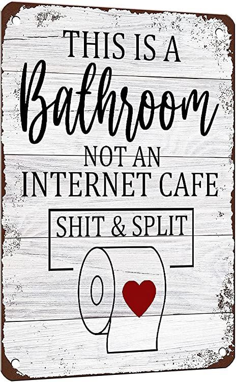 Humour, Free Printable Bathroom Signs, Signs For Bathroom, Bathroom Quotes Decor, Funny Door Signs, Bathroom Wall Art Printables, Toilet Signs, Bathroom Quotes Funny, Bathroom Decor Signs