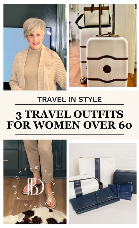 Great Travel Outfits, Travel Basics Outfit, Best Traveling Outfits For Women, Travel Capsule Wardrobe For Over 60, Dressing For Travel Outfit Ideas, Classy Road Trip Outfit, Women's Travel Outfits, Classy Travel Outfits For Women, Fall Travel Outfits For Women Over 50