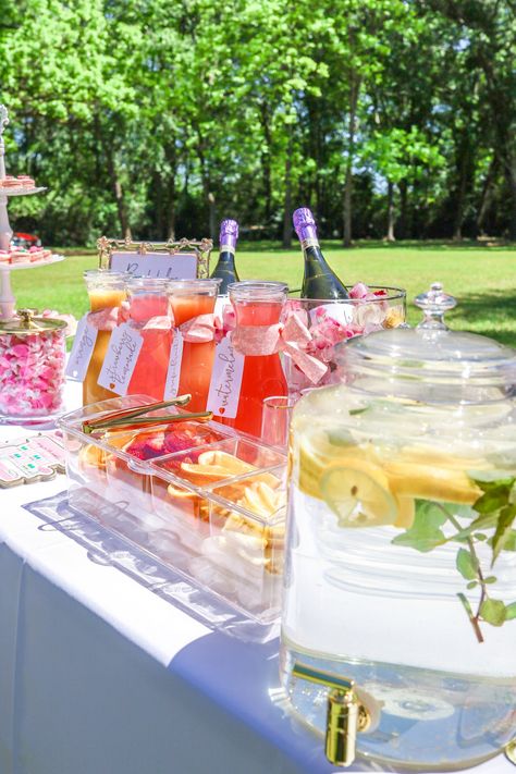 Graduation Tea Recap — Lauren Norris Graduation Party Drinks, Lauren Norris, Graduation Tea, Grad Party Food, Beverage Station Party, Boho Graduation, Pink Graduation Party, Grad Party Theme, Graduation Brunch