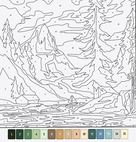 Paint By Number Printable, Candy Cane Coloring Page, Art Auction Projects, Adult Color By Number, Color By Number Printable, Paint A Picture, Number Templates, Detailed Coloring Pages, Best Paint