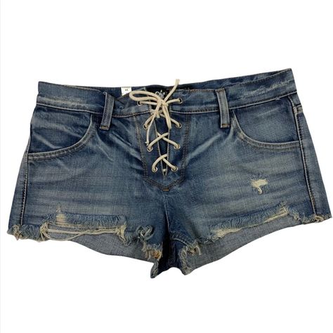 Ttopp Lace Up Y2k Retro 90s Aesthetic Insta Baddie Denim Short Shirts Size M New With Tags. No Flaws. Lace Up Closure. Micro Mini Shorts. Measurements While Item Is Laid Flat, Straight Across And Approximate: Rise:10” Waist:15” Inseam:2” Retro 90s Aesthetic, Low Rise Jean Shorts, Mini Denim Shorts, Insta Baddie, Aesthetic Insta, Preppy Women, Y2k Retro, Tie Dye Denim, Low Rise Shorts