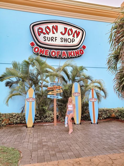 Surf Shop Aesthetic, Beach Summer Aesthetic, Cocoa Beach Florida, Ron Jon, Aesthetic Vacation, Ron Jon Surf Shop, Hawaii Food, Ocean House, Cocoa Beach