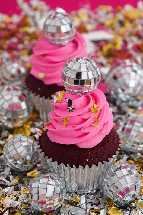 Disco Ball Cupcakes by Wandering Whisk Bakeshop.