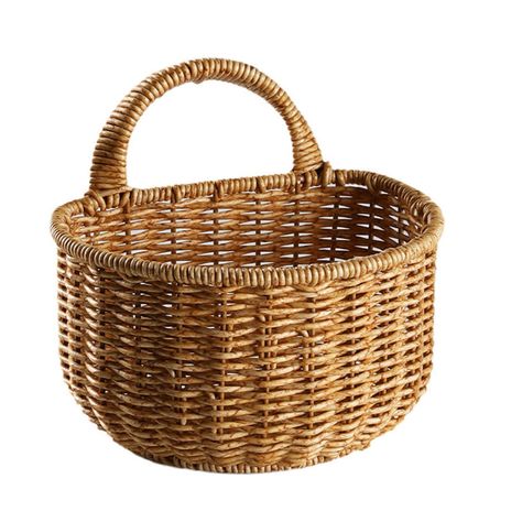 PRICES MAY VARY. Multi-usage storage basket:These woven decorative baskets are ideal for organizing daily necessities,such as keys,wallets, sunglasses,toiletries,etc.Stylish baskets can be used to display dried flowers, or floral or juicy arrangements Stylish Home Decor:Available in 4 sizes(as pictures showed),you'll have no difficulty in choosing a hanging basket to suit your plant and room scheme. You can hang the basket on the wall, doors, swing, mirrors and anywhere as you like. Materials:Th Hanging Basket Storage, Hanging Basket Wall, Hanging Wall Basket, Small Storage Basket, Woven Storage Basket, Fruit And Vegetable Storage, Wall Hanging Basket, Wicker Wall, Vegetable Storage