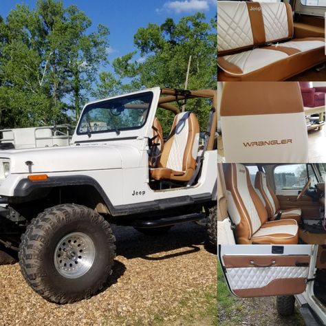 Jeep Wrangler Seats, Diy Truck Mods, Jeep Wrangler Seat Covers, Custom Truck Bumpers, Truck Accessories Diy, Wrangler Interior, Jeep Wrangler Interior, Jeep Seats, Jeep Interiors