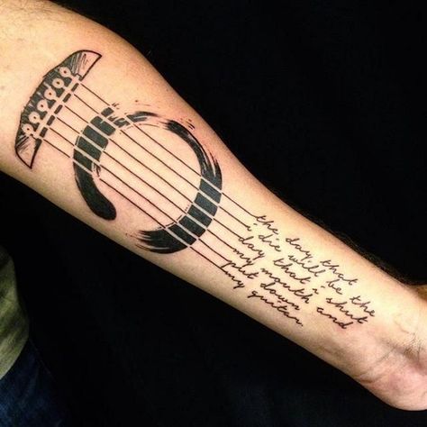 Music Tattoos, Tatoo Music, Guitar Tattoo Design, Tattoo Diy, Guitar Tattoo, Quotes Music, Music Tattoo Designs, Music Tattoo, Tattoo Life