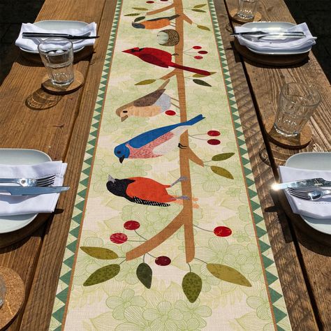 PRICES MAY VARY. Polyester Farmhouse Table Runner: Our rustic linen table runner adopts the most popular element design nowadays, which can add fashion and vitality to your house. Use the various themed seasonal table decorations we provide to decorate your coffee table, dining table, buffet table and kitchen to express your positive attitude towards life. Printed with vivid patterns and quote sign High Quality Table Decor: This stylish table scarf is made of 100% spun polyester, durable and eco Summer Birds, Kitchen Dining Decor, Farmhouse Decorations, Decor Spring, Dining Decor, Outdoor Party, Tree Branches, Table Runner, Home Kitchen