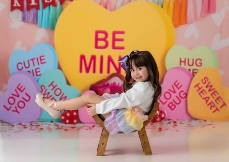 A Heart Full of Love Featured backdrop: Sweet Talk Use code VDAY35 to take 35% off all Valentine's Day backdrops. Photo by @aha.photography #hsdbackdrops #love #backdrop #photographybackdrop #photographybackground #valentinesphotoshoot #valentinesphoto #valentinesphotos #valentinesphotobooth #valentinesphotography #valentinesphotosession #valentinesdayphotoshoot #valentinesdayphotography #valentinesdayminis #valentinesdaymini #valentinesdayminisession #valentinesdayminisessions Valentines Props, Valentine's Backdrop, Valentines Backdrops, Valentines Day Photo Backdrop, Backdrop Valentines Day, Valentine Photo Backdrop, Valentine Photoshoot, Valentine Backdrop, Conversation Hearts Candy