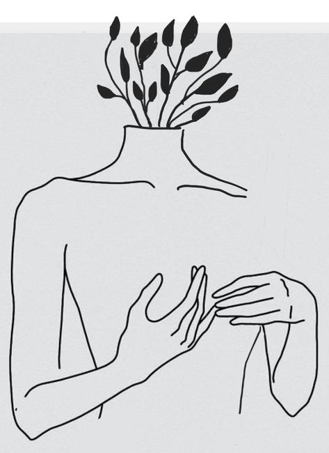 Plant People Tattoo, Plants Growing Out Of People Art, Growing Up Drawing, Growth Tattoos, Grow Mentally, Future Drawing, Growing Art, Workplace Learning, Background References