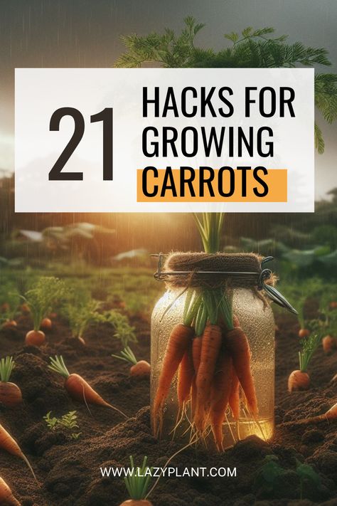 As a survival food, carrots are simple to grow in soil or containers, with taproots harvestable in less than two months. All parts of the carrot plant (root, leaves, seeds, flower) are edible and highly nutritious. Carrots require moderate soil and water but flourish in sunlight. You can sow seeds directly or transplant indoor-grown seedlings to extend the growing season. When To Harvest Carrots, Carrot Plant, Carrot Seedlings, Carrot Varieties, How To Plant Carrots, Carrot Flowers, Organic Mulch, Carrot Seeds, Easy Plants