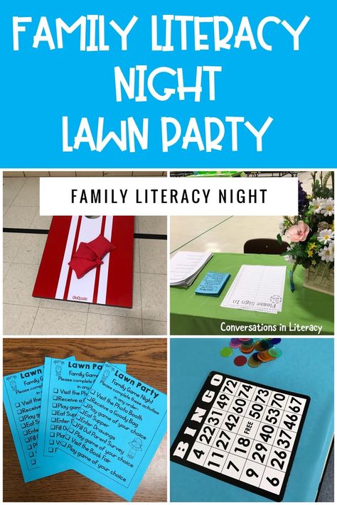 Family Literacy Night Activities Elementary Family Night Ideas, Family Night Activities School, School Wide Literacy Events, Curriculum Night Ideas Teachers, Parent Engagement Ideas Schools, Reading Night Ideas, Family Literacy Night Ideas, Literacy Night Ideas, Family Engagement Activities