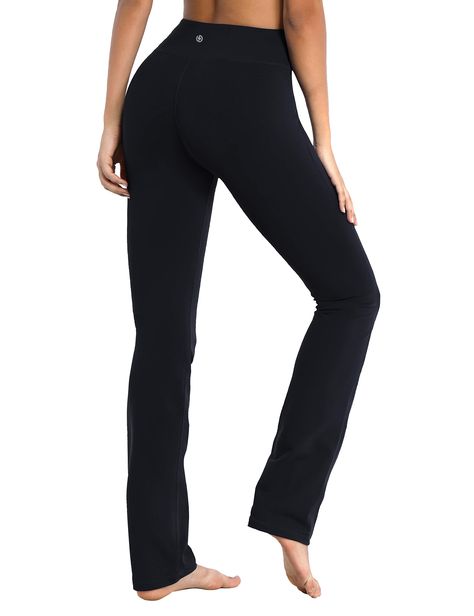 PRICES MAY VARY. Soft(cotton feels), stretchy & non see-through fabric: non see-through, breathable, stretchy, quick drying and moisture wicking high waist workout women's yoga pants tall straight accommodate to most body shapes, four-way stretch technology of bubblelime high waist tall straight workout women's yoga pants for max comfort and mobility, contour your body without squeezing as you move from pose to pose. High waist & straight legs design: bubblelime high waist straight legs yoga pan Straight Leg Workout, Tall Yoga Pants, Legs Yoga, Workout Tummy, Soft Workout, Bootcut Yoga Pants, Slim And Fit, High Waisted Yoga Leggings, Styles Women