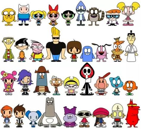 Cartoon network Cartoon Network Viejo, Nail Art Dessin, Cartoon Network Characters, Old Cartoon Network, Fan Art Anime, 2000s Cartoons, Cartoon Network Shows, Powerpuff Girl, 90s Cartoons