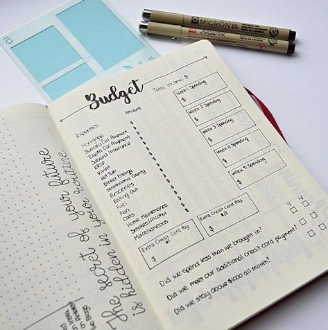 Bullet Journal Expenses, How To Start A Bullet Journal, Bullet Journal Budget, Finance Bullet Journal, Bullet Journal Minimalist, Bullet Journal 2020, Planner Writing, Bullet Journal How To Start A, Bullet Journal Tracker