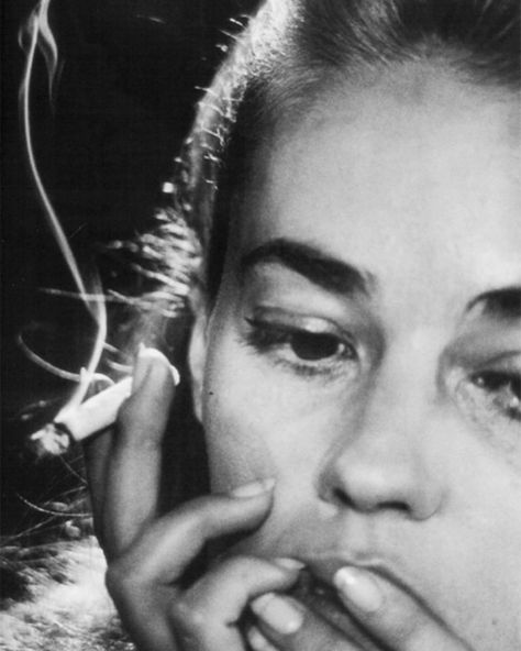 23 on Instagram: “Jeanne Moreau photographed by David Bailey, 1964 #jeannemoreau #davidbailey #60s #smoking #cigarette #portrait #blackandwhite #photo…” David Bailey Photography, 70s Celebrities, Fotocamere Vintage, Cinema Video, Francois Truffaut, Star Francaise, Jeanne Moreau, French New Wave, Actor Quotes