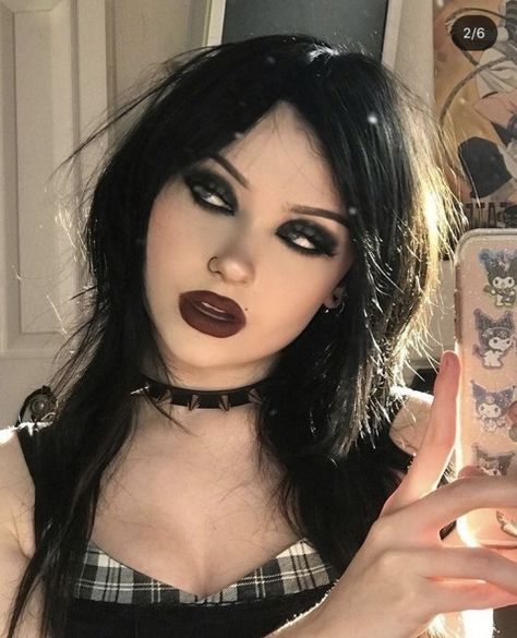 devilishbratz Grungy Makeup, Maquillage Goth, Witchy Makeup, Goth Eye Makeup, Vampy Makeup, Dark Makeup Looks, Maquillage On Fleek, Concert Makeup, Drag Make-up