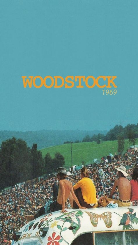 Vintage Woodstock Posters, Woodstock Music Festival, Woodstock Festival Poster, Woodstock 1969 Wallpaper, Woodstock Poster Vintage, Woodstock Festival Aesthetic, Hippies In The 60s, 70s Festival Aesthetic, 60s Music Posters