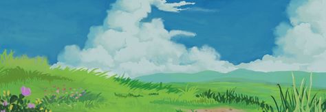 Cute Twitter Icon, Studio Ghibli Twitter Header, Cute Banners For Twitter, Aesthetic Notion Header, Twitter Header Design, Notion Banner, City Banner, Header Background, Aesthetic Banners