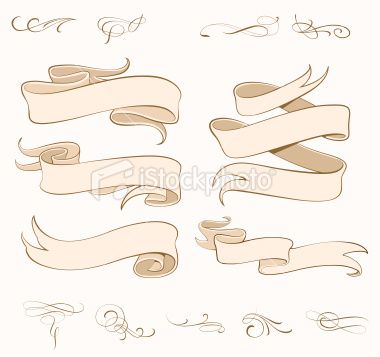 Vector Ribbons Set Set Design, 3d Objects, Design Elements, Stock Vector, Royalty Free Stock Photos, Every Day, Royalty, Royalty Free, Stock Images