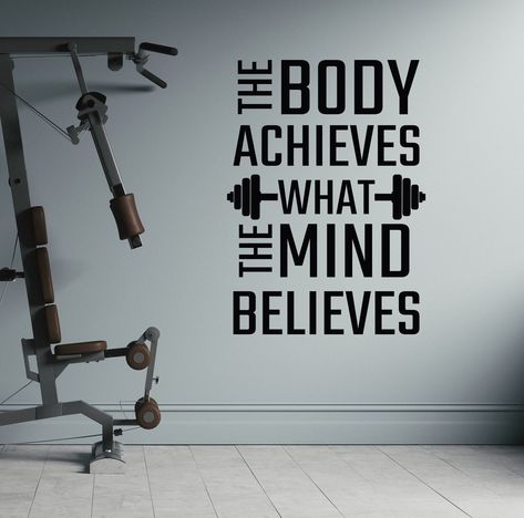 Gym Wall Quotes, Gym Wall Stickers, Gym Motivation Wallpaper, Home Gym Basement, Gym Wallpaper, Gym Wall Decal, Gym Poster, Basement Gym, Sport Quotes Motivational