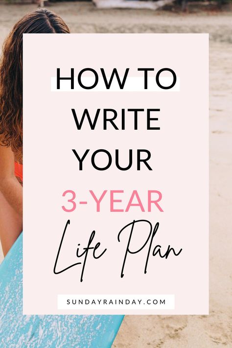 Plan Life Goals, Organisation, Creating A 5 Year Life Plan, 3 Year Goal Plan, Life Plan Worksheet, Building A Dream Life, How To Create A Life Plan, 3 Year Life Plan, How To Write Out Goals