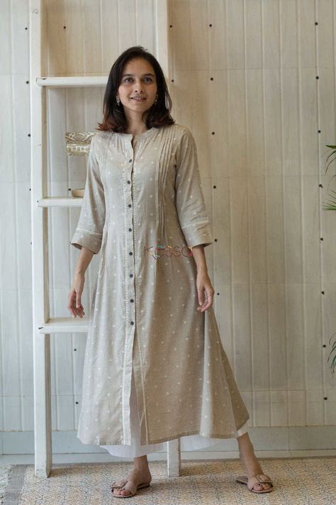 A Line Kurta Designs Latest, A Line Kurti Designs Latest Cotton, A Line Kurti Designs, Plain Kurti Designs, Kurtha Designs, Chudidar Designs, A Line Kurti, Tie Dye Tops, Kurta Patterns