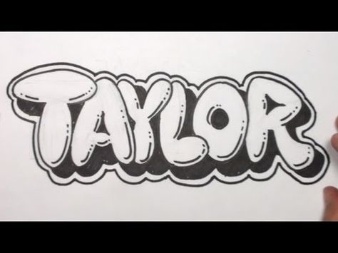 Create Names With Bubble Letters | How to Draw Bubble Letters - Taylor in Graffiti Name Art | PopScreen Graffiti Name Art, Bubble Lettering, Graffiti Name, Graffiti Names, Bubble Drawing, Name Drawings, Graffiti Letters, Arte Indie, Bubble Letter