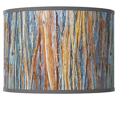 Striking Bark Giclee Shade 12x12x8.5 (Spider) Rustic Design Style, Spider Lamp, Shade Design, Drum Lamp Shade, Abstract Forms, Drum Lamp, Small Table Lamp, Fan Lamp, Outdoor Lights