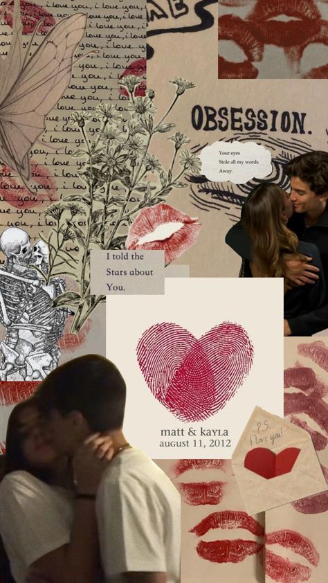 Wattpad Boyfriend, Collage Scrapbook Layouts, Boyfriend Scrapbook, Couple Scrapbook, Anniversary Scrapbook, Couples Poster, Moodboard Collage, Couple Kiss, Love Collage