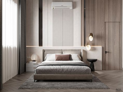 Bathroom Behance, Low Bed Frame, Cozy Bedroom Design, Minimal Bedroom, Modern Bedroom Interior, Bedroom Luxury, Wallpaper Home Decor, Hidden Door, Home Entrance Decor