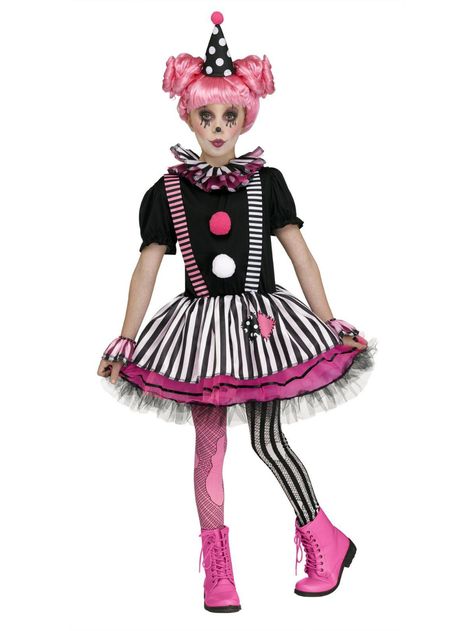 Recital Themes, Girl Clown Costume, Clown Costume Women, Clown Outfit, Clown Costumes, Clown Dress, Clown Halloween Costumes, Halloween Circus, Clown Clothes