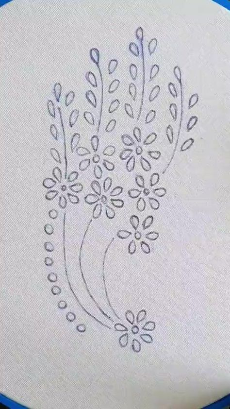 Couture, Candlewicking Embroidery, Simple Hand Embroidery Patterns, Flower Pattern Drawing, Embroidery Lessons, Simple Embroidery Designs, Sewing Crafts Tutorials, Embroidery Template, Hand Embroidery Patterns Flowers
