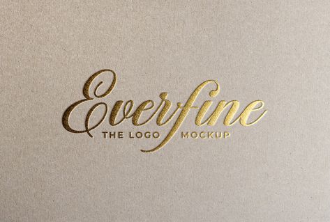 Logo Mockup Gold Foil Effect by Smart Works on @creativemarket Logos, Free Logo Mockup, Logo Presentation, Stylish Logo, Sign Mockup, Elegant Logo, Logo Mockup, Premium Logo, Luxury Logo