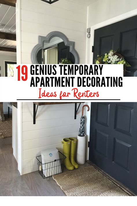 Decorating your college apartment on a budget? Here are some cheap DIY decor projects for your kitchen, bathroom, and living room! #rentals #apartment #diydecor #temporarydecor Renters Diy, Renter Friendly Decorating, Rental Makeover, Townhouse Decorating, Rental Kitchen Makeover, Apartment Upgrade, Rental Home Decor, Renters Decorating, Rental Bathroom