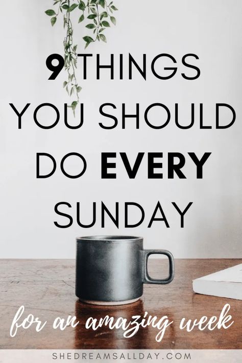 Sunday Routine, Essential Nutrients, Time Management Tips, More Productive, Good Habits, Self Care Routine, Self Improvement Tips, Self Development, Healthy Habits