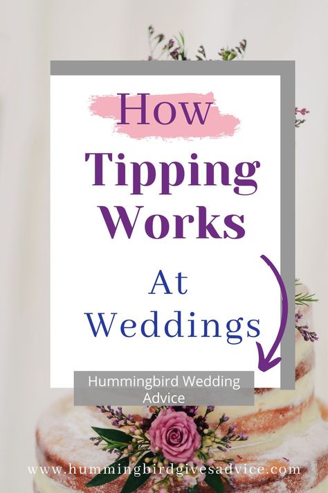 When it comes to tipping wedding vendors, there are a million different guides. Each guide will tell you something different, too. This post is all about how to determine an appropriate tip amount for each of your wedding vendors by setting the truth strait on four tipping wedding vendor myths. From the amount to tip, to who gets a tip, and when you tip your vendors, this post will help you figure out what's best for your wedding and your budget. How To Tip Wedding Vendors, How Much To Tip Wedding Vendors, Wedding Tipping Guide, Wedding Vendor Tip Guide, Venue Questions, Wedding Tips For Vendors, Wedding Venue Questions, Hummingbird Wedding, Wedding Planning List