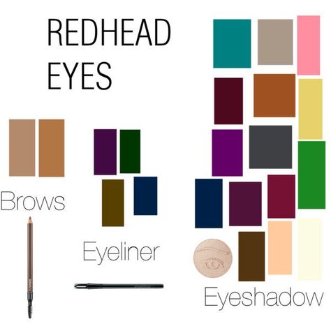 make up eyeshadow shades for red heads