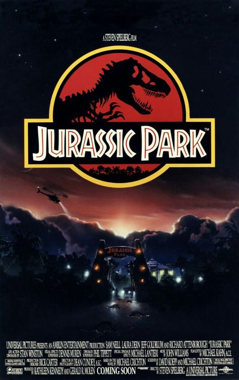Jurassic Park Poster, Jurassic Park Film, Jurassic Park 1993, Jurassic Park Movie, Jurrasic Park, Michael Crichton, Iconic Movie Posters, Bon Film, Jurassic Park World