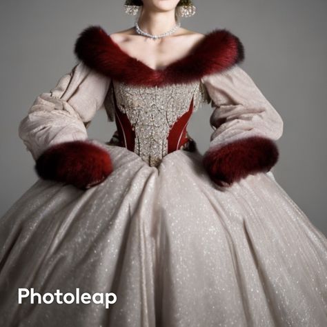 Fur Dress Gowns, Fur Dress, Royal Clothing, Old Fashion Dresses, Fantasy Dresses, Royal Dresses, Old Dresses, Royal Outfits, Queen Dress
