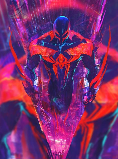 Across The Spiderverse Poster, Spiderverse Poster, Spider Man 2099, Miguel O Hara, Detail Shots, Spiderman, On Twitter, Twitter
