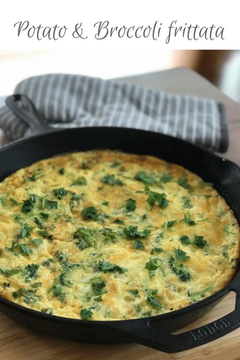 Perfect for a light lunch or in a sandwich, this potato and broccoli frittata is tasty, healthy and very easy to make! #frittata #lightlunch #lunchbox #healthy via @https://uk.pinterest.com/endofthefork Broccoli Cheese Omelette, Broccoli Cheese Frittata, Fritata Recipe, Potato Frittata Recipes, Potato And Broccoli, Broccoli Frittata, Baked Frittata, Broccoli Potato, Potato Frittata